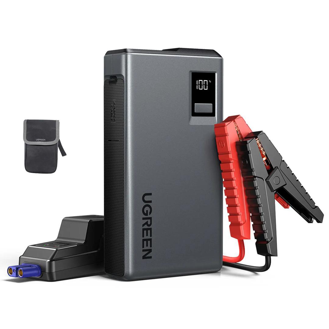Arrancador de Autos Recargable con Pantalla / 1USB-C + 1USB-A Capacidad 12.000mAh