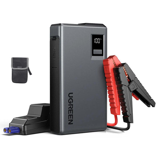 Arrancador de Autos Recargable con Pantalla / 1USB-C + 1USB-A Capacidad 12.000mAh